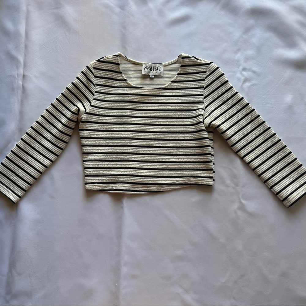 Sabo Skirt Black and White long sleeve